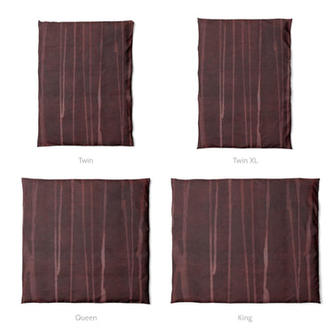 Felix Bleach Dye Burgandy Mockup Duvet Sizing