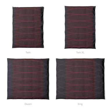Kepler Deep Purple & Fuchsia Mockup Duvet Sizing