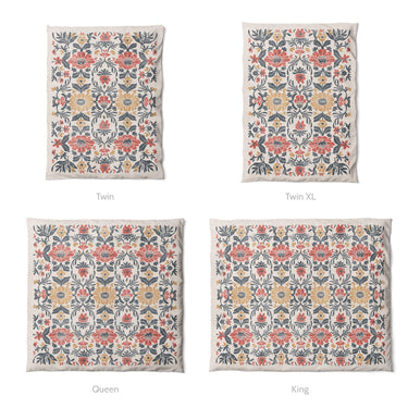 Corriana Navy & Red Mockup Duvet Sizing