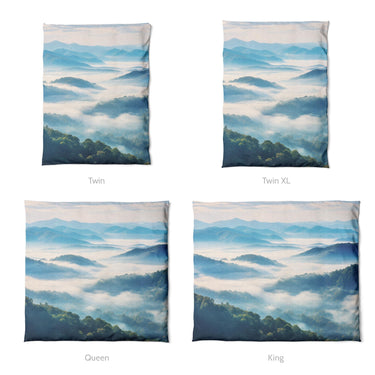 Blue Ridge Mountains Mockup Duvet Sizing