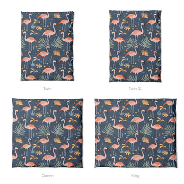 Flamingo Paradise Mockup Duvet Sizing