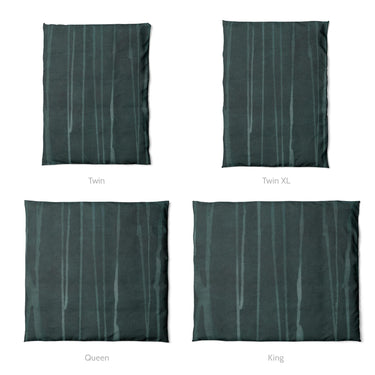 Felix Bleach Dye Deep Teal Mockup Duvet Sizing