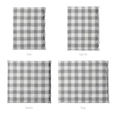 Buffalo Plaid Light Grey Mockup Duvet Sizing