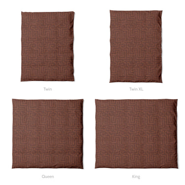 Terra Vermillion Mockup Duvet Sizing