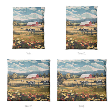Vermont Spring Farmlife Mockup Duvet Sizing