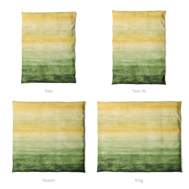 Ruidoso Green & Yellow Mockup Duvet Sizing