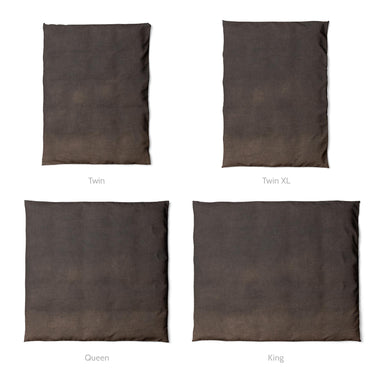 Keanu Watercolor Dark Brown Ombré Mockup Duvet Sizing