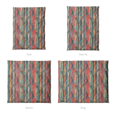 Rainbow Eucalyptus Mockup Duvet Sizing