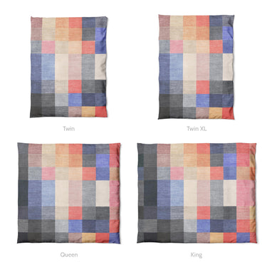 Polyphony Multicolor Midtone Mockup Duvet Sizing