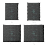 Solar System Charcoal & Teal Mockup Duvet Sizing