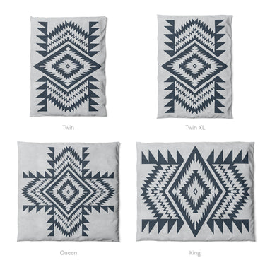 Reyno Navy & Stone Mockup Duvet Sizing