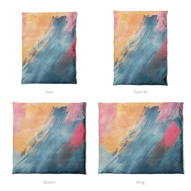 Eloise Blue & Pink Mockup Duvet Sizing