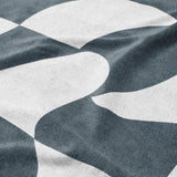 Twyla Checkered Navy Mockup Fleece Detail