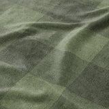 Buffalo Plaid Dark Olive Mockup Fleece Detail