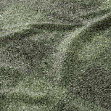 Buffalo Plaid Dark Olive Mockup Fleece Detail