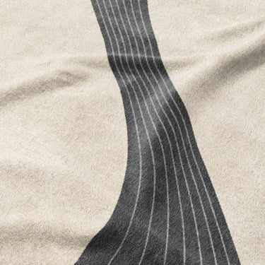 Esteban Ivory & Black Mockup Fleece Detail