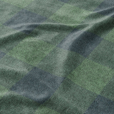 Buffalo Plaid Green Navy Mockup Fleece Detail