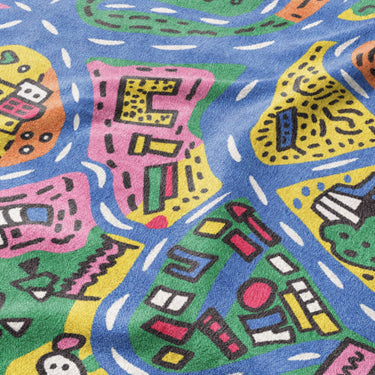 Kids Road Map Mockup Fleece Detail