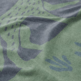 Desert Coyote Midnight Blue & Sage Green Mockup Fleece Detail