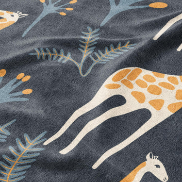 Safari Giraffes Mockup Fleece Detail