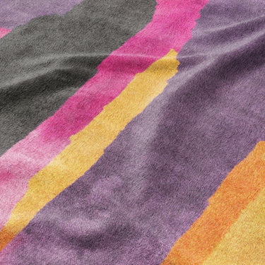 Raheem Orange & Purple Mockup Fleece Detail
