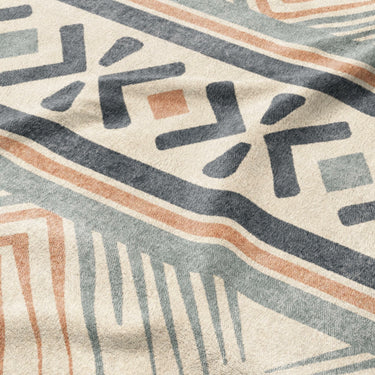 Loxcie Ivory & Blue Mockup Fleece Detail