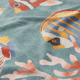 Tropical Fish & Coral Mockup Fleece Detail