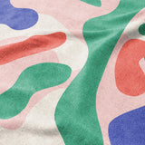 Concetta Pink Green & Purple Mockup Fleece Detail