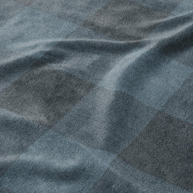 Buffalo Plaid Dark Navy Mockup Fleece Detail