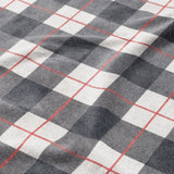 Wallace Plaid Navy & Red Mockup Fleece Detail