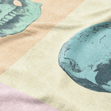 Pop Art Skulls Mockup Fleece Detail
