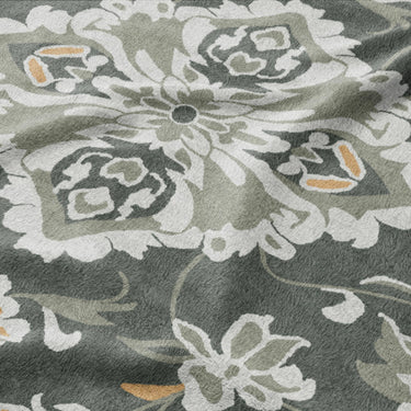 Fenwick Green & Orange Mockup Fleece Detail