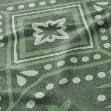Durand Forest Green Mockup Fleece Detail