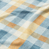 Monroe Plaid Blue & Yellow Mockup Fleece Detail
