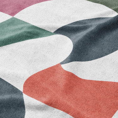 Twyla Checkered Multicolor Mockup Fleece Detail