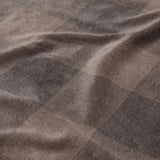 Buffalo Plaid Hickory Brown Mockup Fleece Detail