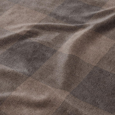 Buffalo Plaid Hickory Brown Mockup Fleece Detail