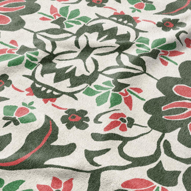 Georgiana Green & Deep Cerise Mockup Fleece Detail