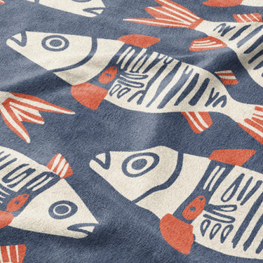 Tribal Fish Mockup Fleece Detail