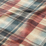 Monaghan Plaid Blue & Red Mockup Fleece Detail