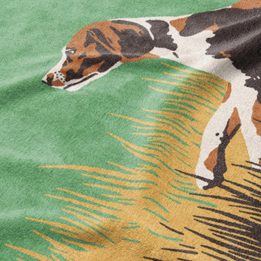 That Dog'll Hunt Green Mockup Fleece Detail