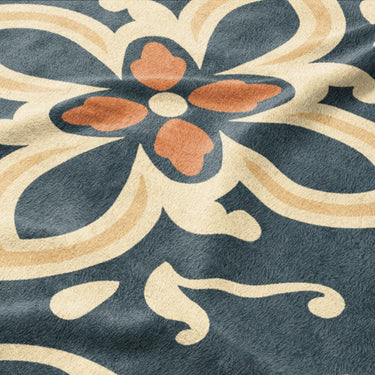 Vanessa Blue & Gold Mockup Fleece Detail
