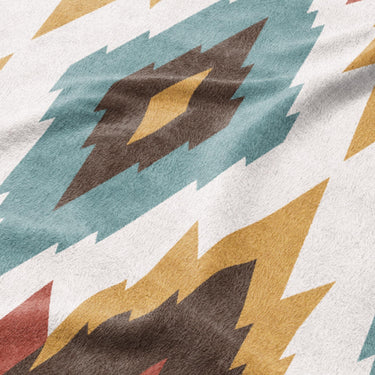 Dyani Sky & Umber Mockup Fleece Detail