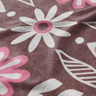 Topanga Burgandy & Pink Mockup Fleece Detail