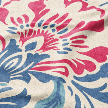 Beryl Blue & Red Mockup Fleece Detail