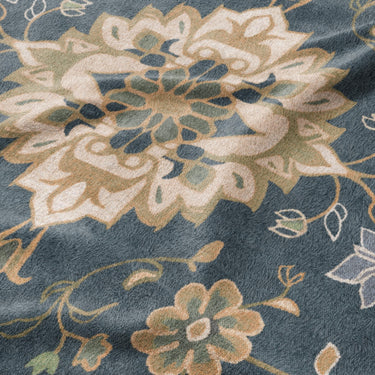 Miriam Navy & Olive Green Mockup Fleece Detail