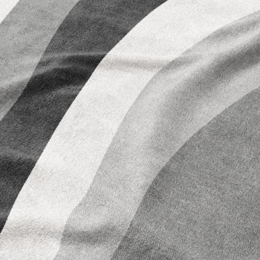Sinuous Grey Monochrome Mockup Fleece Detail