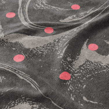 Acid Burn Greige & Infrared Mockup Fleece Detail