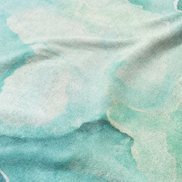 Zephyr Watercolor Blue & Green Mockup Fleece Detail