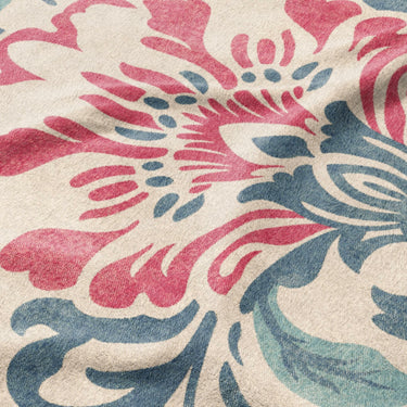 Beryl Blue & Red Mockup Fleece Detail